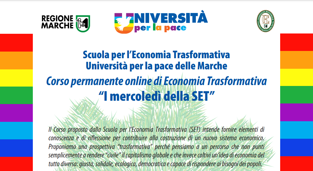 Corso permanente online di Economia Trasformativa: “I mercoledì della SET”